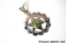 Heart chakra 925 Silver Peridot pendant